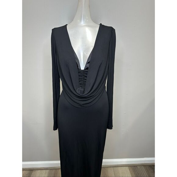 Elisabetta Franchi Red Carpet Crêpe Jersey Column Gown IT42/US6 $860 - Picture 6 of 12
